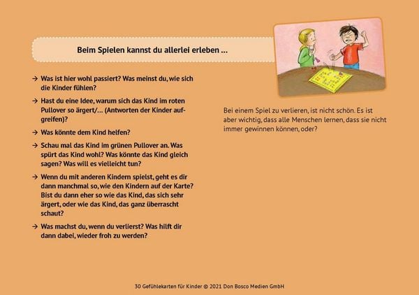Produktbild: 30 Gef&uuml;hlekarten f&uuml;r Kinder