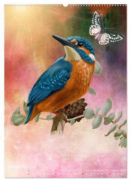 Produktbild: Wunderbare m&auml;rchenhafte Welt der V&ouml;gel (Wandkalender 2026 DIN A2 hoch), CALVENDO Monatskalender