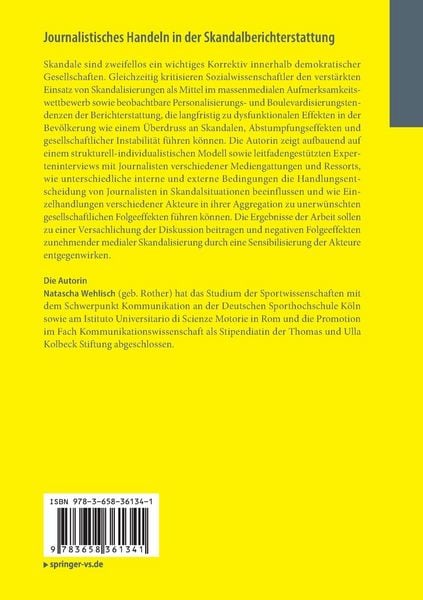 Produktbild: Journalistisches Handeln in der Skandalberichterstattung
