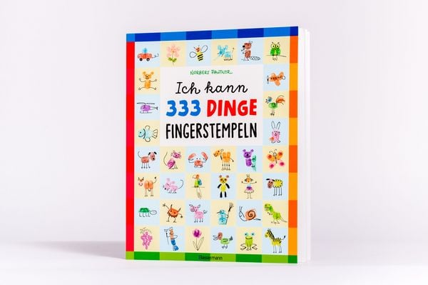 Produktbild: Ich kann 333 Dinge fingerstempeln. Das gro&szlig;e Fingerstempel-Buch f&uuml;r Kinder ab 5 Jahren