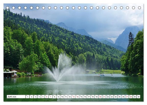 Produktbild: Rund um den Riessersee (Tischkalender 2026 DIN A5 quer), CALVENDO Monatskalender