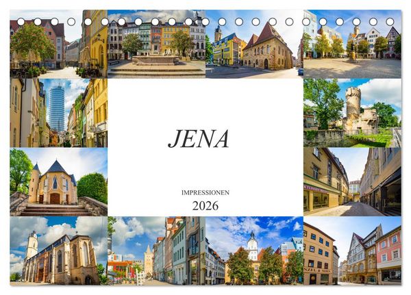 Produktbild: Jena Impressionen (Tischkalender 2026 DIN A5 quer), CALVENDO Monatskalender