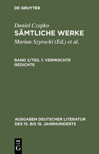 Produktbild: Vermischte Gedichte