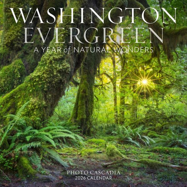 Produktbild: Washington Evergreen Wall Calendar 2026