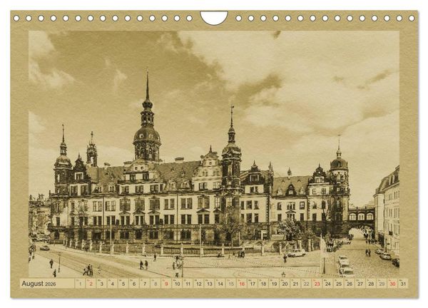 Produktbild: Dresden - Ein Kalender im Zeitungsstil (Wandkalender 2026 DIN A4 quer), CALVENDO Monatskalender