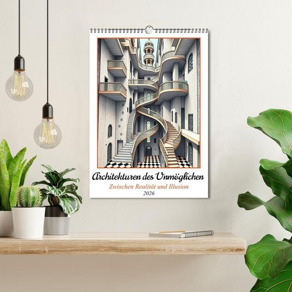 Produktbild: Architekturen des Unm&ouml;glichen - Zwischen Realit&auml;t und Illusion (Wandkalender 2026 DIN A3 hoch), CALVENDO Monatskalender
