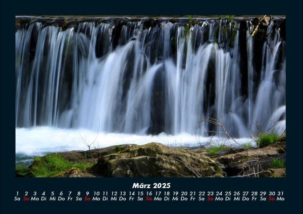 Produktbild: Wasserf&auml;lle 2025 Fotokalender DIN A4