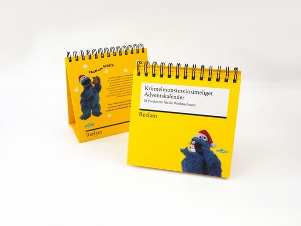Produktbild: Kr&uuml;melmonsters kr&uuml;meliger Adventskalender. 24 Postkarten f&uuml;r die Weihnachtszeit (Advents-Postkartenaufsteller)
