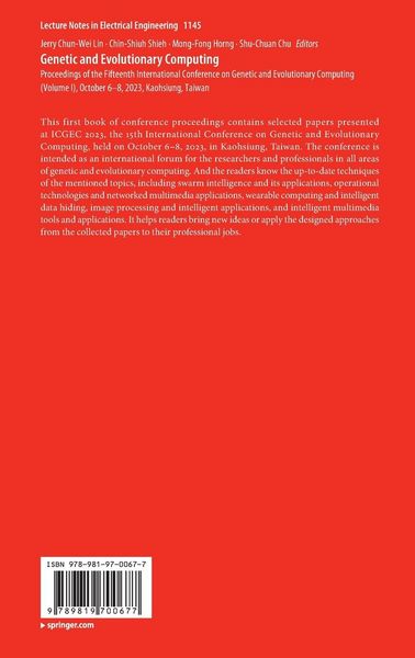 Produktbild: Genetic and Evolutionary Computing