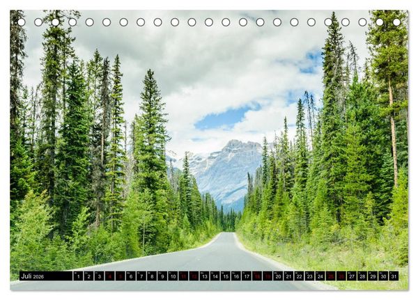 Produktbild: Kanadas Rocky Mountains (Tischkalender 2026 DIN A5 quer), CALVENDO Monatskalender