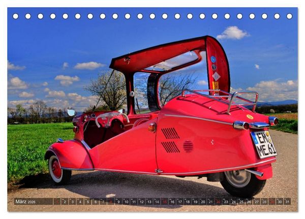 Produktbild: Messerschmitt KR 200 Kabinenroller (Tischkalender 2026 DIN A5 quer), CALVENDO Monatskalender