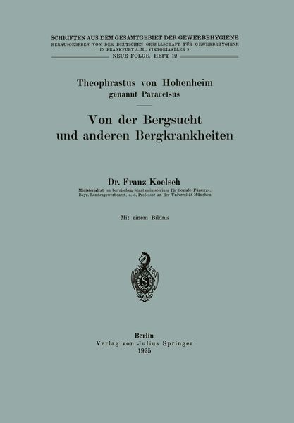 Produktbild: Von der Bergsucht und anderen Bergkrankheiten