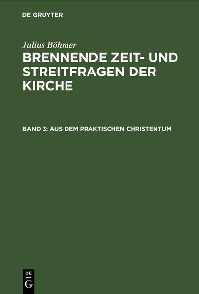 Produktbild: Aus dem praktischen Christentum