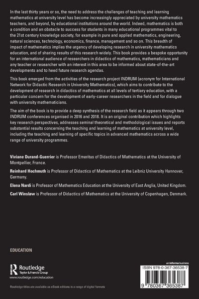 Produktbild: Research and Development in University Mathematics Education