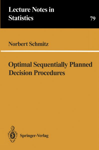 Produktbild: Optimal Sequentially Planned Decision Procedures