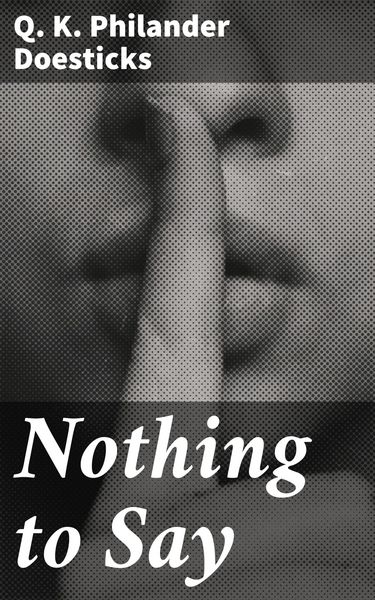 Produktbild: Nothing to Say