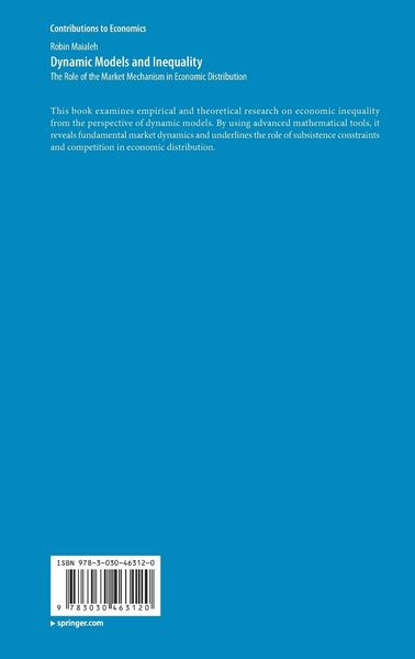 Produktbild: Dynamic Models and Inequality