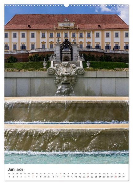 Produktbild: Schloss Hof &ndash; Die Perle unter den Marchfeldschl&ouml;ssern (hochwertiger Premium Wandkalender 2026 DIN A2 hoch), Kunstdruck in Hochglanz