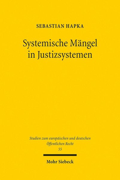 Produktbild: Systemische M&auml;ngel in Justizsystemen