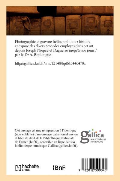 Produktbild: Photographie et gravure h&eacute;liographique (&Eacute;d.1854)