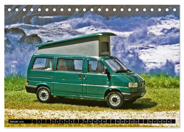 Produktbild: Miniaturwelten des Campings (Tischkalender 2026 DIN A5 quer), CALVENDO Monatskalender
