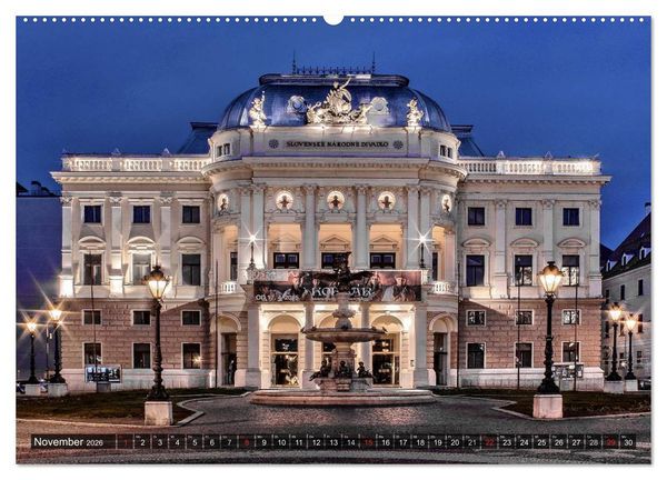 Produktbild: Donaumetropole Bratislava (hochwertiger Premium Wandkalender 2026 DIN A2 quer), Kunstdruck in Hochglanz