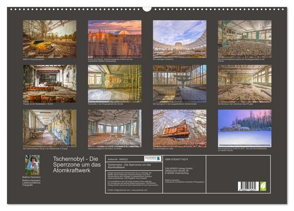 Produktbild: Tschernobyl - Die Sperrzone um das Atomkraftwerk (Wandkalender 2026 DIN A2 quer), CALVENDO Monatskalender