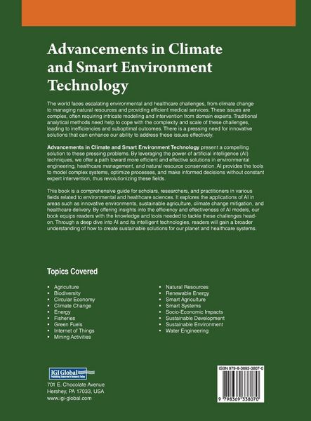 Produktbild: Advancements in Climate and Smart Environment Technology
