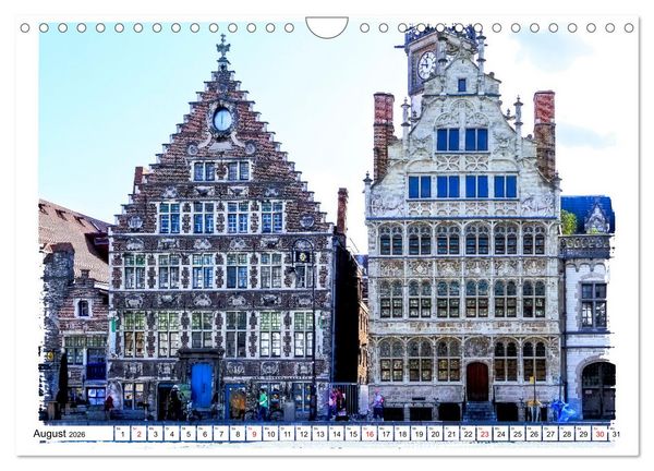 Produktbild: Spaziergang durch Gent (Wandkalender 2026 DIN A4 quer), CALVENDO Monatskalender