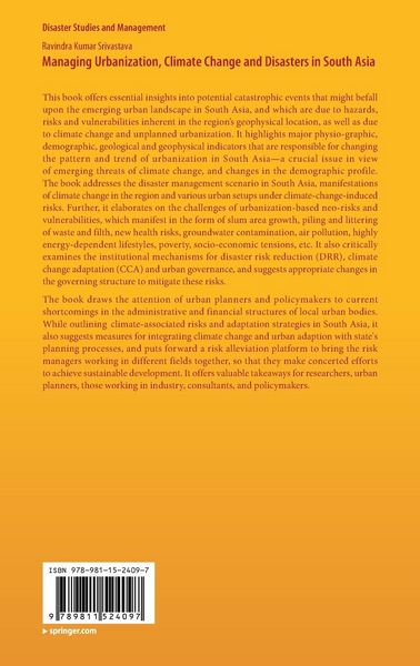 Produktbild: Managing Urbanization, Climate Change and Disasters in South Asia
