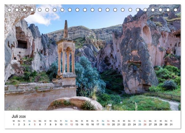 Produktbild: Kappadokien - Das M&auml;rchenland der T&uuml;rkei (Tischkalender 2026 DIN A5 quer), CALVENDO Monatskalender