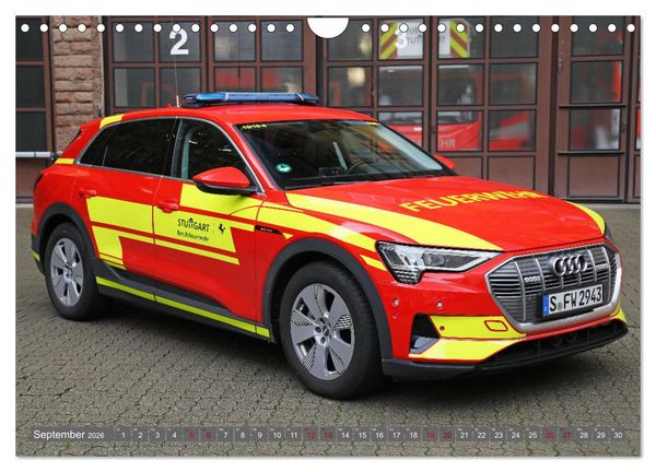 Produktbild: Einsatzfahrzeuge der Feuerwehr Stuttgart (Wandkalender 2026 DIN A4 quer), CALVENDO Monatskalender