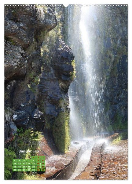 Produktbild: Levadas auf Madeira. Wildromantische Wanderwege (hochwertiger Premium Wandkalender 2027 DIN A2 hoch), Kunstdruck in Hochglanz