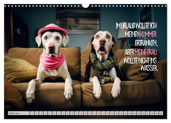 Produktbild: ULTRAKRASS Knallharte Hunde (Wandkalender 2026 DIN A3 quer), CALVENDO Monatskalender