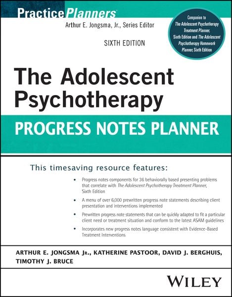 Produktbild: The Adolescent Psychotherapy Progress Notes Planner