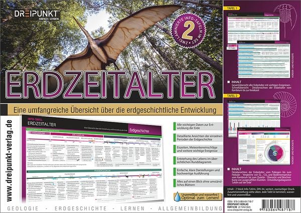 Info-Tafel-Set Erdzeitalter, Sonstige von Schulze Media GmbH, Schulze Media, 978-3-86448-718-7