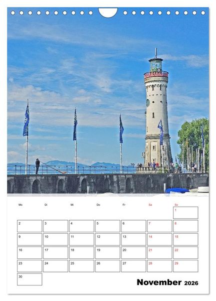 Produktbild: Bodenseeradweg - Auf dem Bodensee durch 3 L&auml;nder (Wandkalender 2026 DIN A4 hoch), CALVENDO Monatskalender