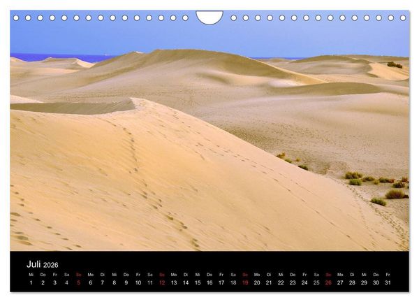 Produktbild: GRAN CANARIA/D&uuml;nen von Maspalomas (Wandkalender 2026 DIN A4 quer), CALVENDO Monatskalender