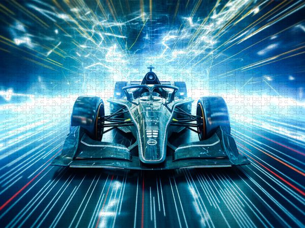 Produktbild: CALVENDO Puzzle Ein Motiv aus dem Kalender Formel E Phantasien | 1000 Teile Lege-Gr&ouml;&szlig;e 64x48cm Foto-Puzzle f&uuml;r gl&uuml;ckliche Stunden
