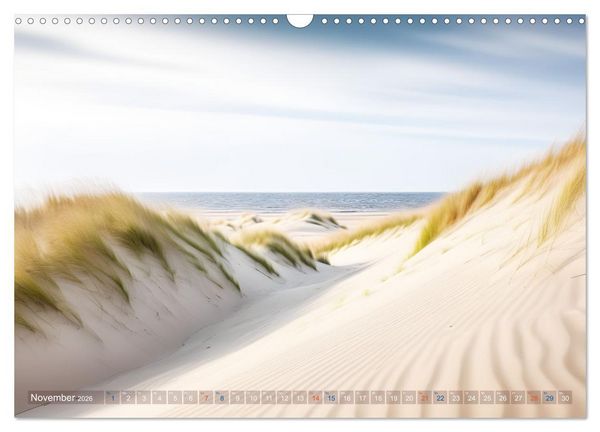 Produktbild: Sandd&uuml;nen In der W&uuml;ste und am Meer (Wandkalender 2026 DIN A3 quer), CALVENDO Monatskalender