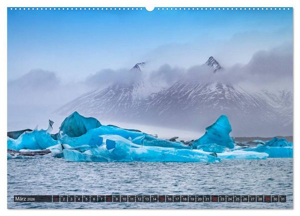 Produktbild: ISLAND Ein fantastisches Erlebnis (hochwertiger Premium Wandkalender 2026 DIN A2 quer), Kunstdruck in Hochglanz