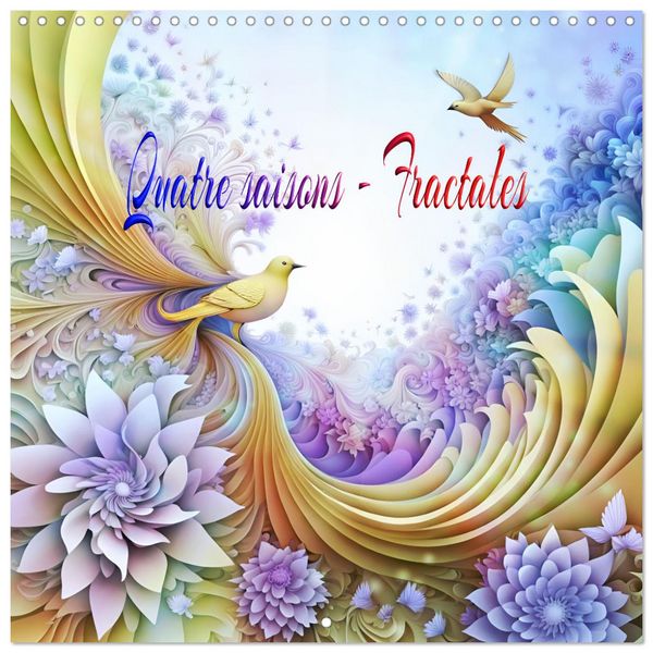 Produktbild: Quatre saisons - Fractales (Calendrier mural carr&eacute; 2026 30x30 cm) Calendrier double avec une page pour vos prises de notes
