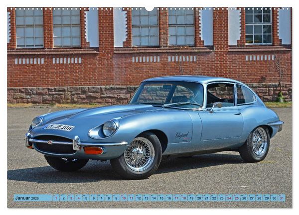Produktbild: Jaguar E-Type - Die Raubkatze (hochwertiger Premium Wandkalender 2026 DIN A2 quer), Kunstdruck in Hochglanz