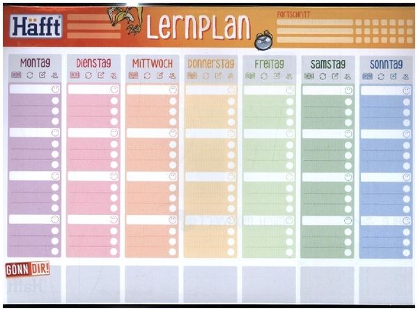 Produktbild: Tischblock H&auml;fft Lernplan A4