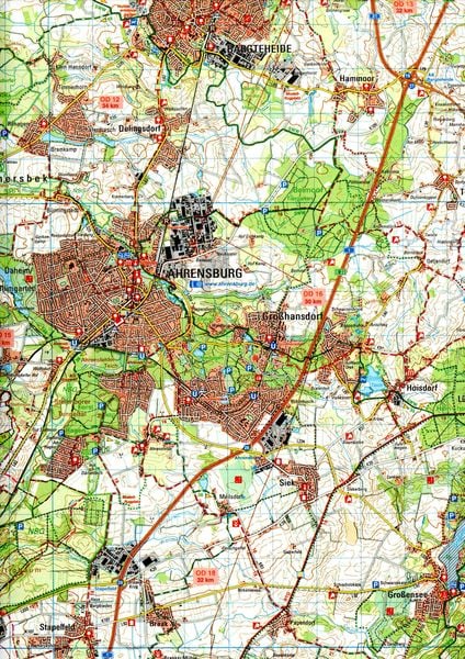 Produktbild: Wander- und Freizeitkarte Ratzeburg - Lauenburg