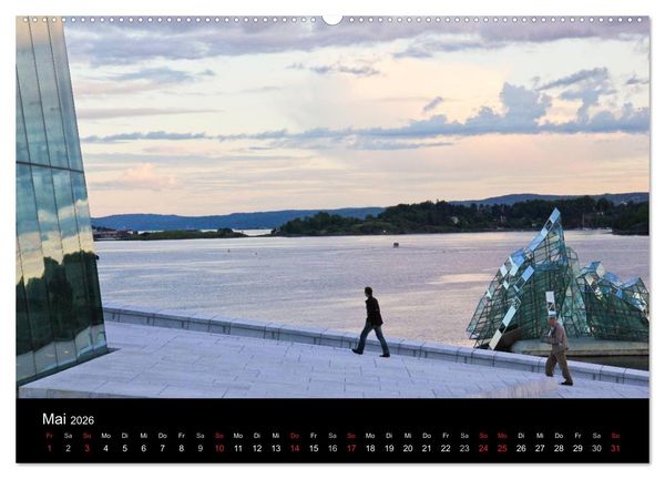 Produktbild: Oslo (Wandkalender 2026 DIN A2 quer), CALVENDO Monatskalender