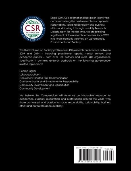 Produktbild: The CSR International Research Compendium