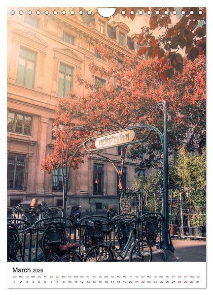 Produktbild: Wonders of Paris (Wall Calendar 2026 DIN A4 portrait), CALVENDO 12 Month Wall Calendar