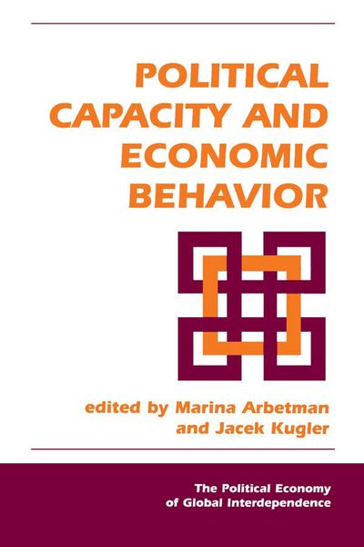 Produktbild: Political Capacity And Economic Behavior