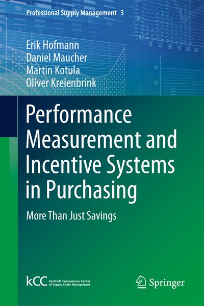 Produktbild: Performance Measurement and Incentive Systems in Purchasing